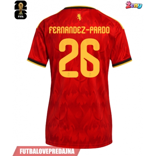 Lacne Ženy Futbalové dres Belgicko Matias Fernandez-Pardo #26 MS 2026 Krátky Rukáv - Domáci